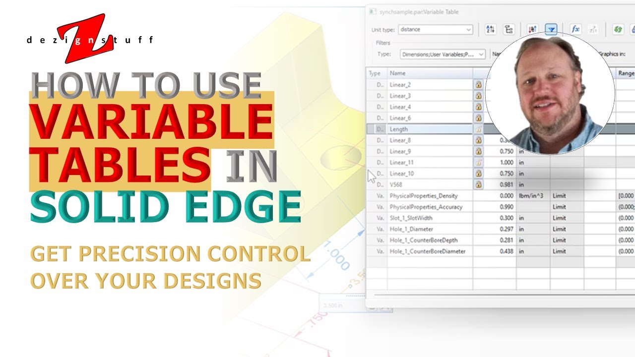 7. Getting Started with Variable Tables in Solid Edge: The Ultimate CAD ...
