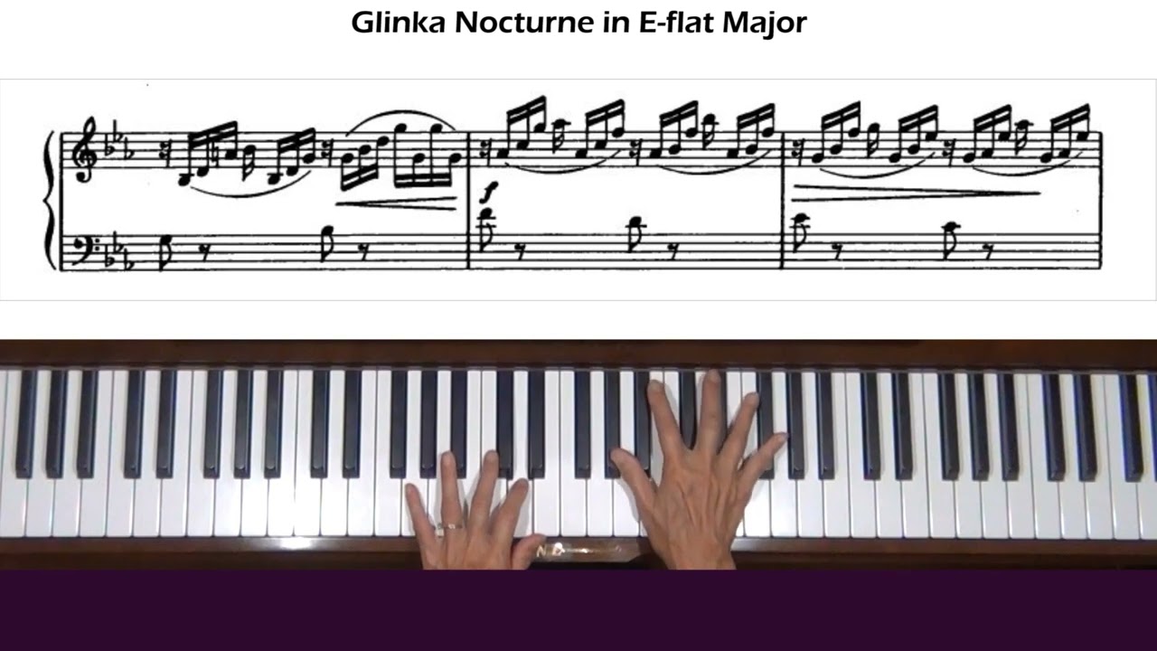 Glinka Nocturne in E-flat Major Piano Tutorial - YouTube