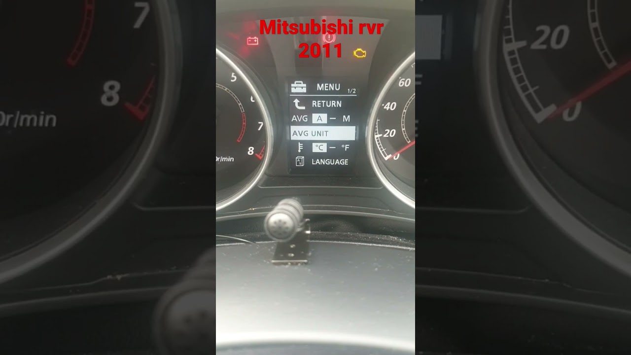 Mitsubishi Rvr 2011 Settings menu , NZ, Bought in 2022