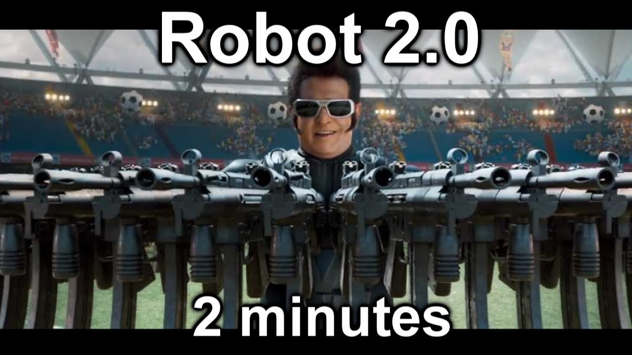 Robot 2.0 in 2 minutes (Kollywood/ Bollywood) 2分钟看完印度最强的Bollywood电影 video to gif