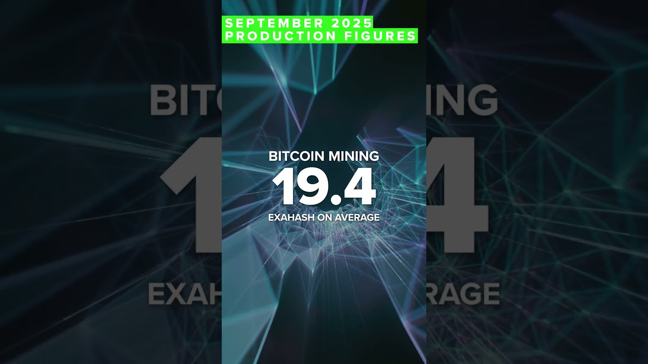 HIVE Digital Technologies September Bitcoin Production 267 BTC - YouTube