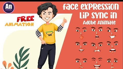 Adobe Animate cc 2022|Face Expression|how to lip sync|cartoon animation|2d animation