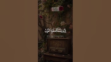 {مَن كَانَ یُرِیدُ ٱلۡعِزَّةَ فَلِلَّهِ ٱلۡعِزَّةُ جَمِیعًاۚ} | محمد صديق المنشاوي | سورة فاطر.