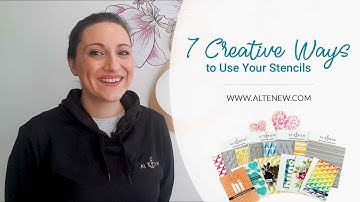 7 Creative Ways To Use Your Stencils (Ink Blending, Embossing, Watercoloring, and More!)