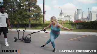 TANK M1 Push Sled Exercises Lateral Crossover / Wellness Pro