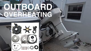 How to Replace Outboard Engine Coolant Impeller and Thermostats Evinrude Ficht |Fix Overheating Boat