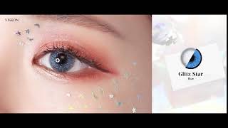 Viskon Glitz Star Blue Contact Lens Geo Blenz Chic Blue