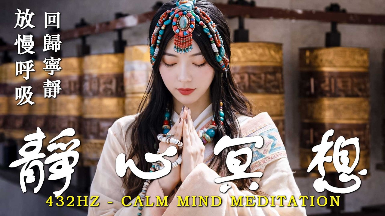 靜心安想｜432Hz藏地冥想療癒音樂・放慢呼吸回歸寧靜 Calm Mind Meditation 🎧