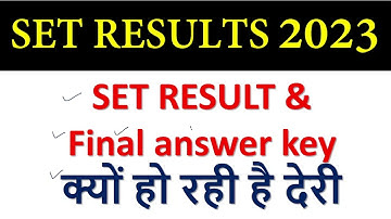 SET MARKS 2023  ||SET CUTOFF 2023 || set answer key 2023 |||| BOnus or delete
