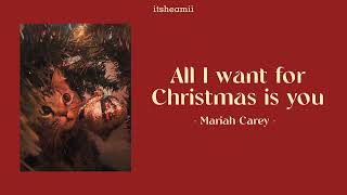 All I want for Christmas is you - Mariah Carey (sped up + lyrics) Resimi