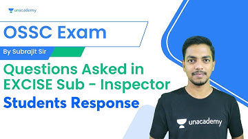 OSSC -  Questions Asked in EXCISE Sub - Inspector | Students Response With Subrajit Sir