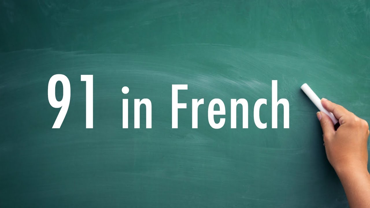 How to say 91 in french - YouTube