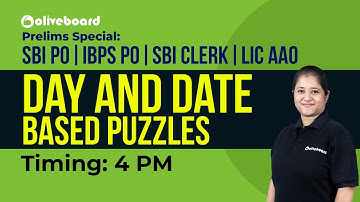 Prelims Special: SBI PO | IBPS PO | SBI Clerk | LIC AAO | Day and Date Based Puzzles | Nikita Ma