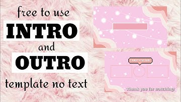 AESTHETIC INTRO WITH MATCHING OUTRO TEMPLATE | PINK THEME | FREE TO USE *no text+no copyright*