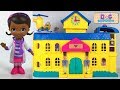 STORY AT DOC MCSTUFFINS'S TOY HOSPITAL WITH LAMBIE STUFFY ZUMA MARSHALL & DISNEY CARS MCQUEEN