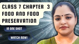 Food Preservation Explained II Pearson Foundation BookII chapter 3 one shot