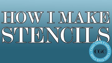 How I make Stencils // Brother ScanNCut