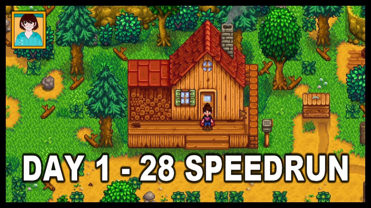 Stardew Valley - Spring season speed run 1.6 update - YouTube