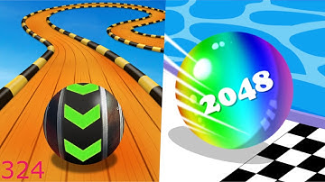 Faster Run 2048 Vs Sky Rolling Ball 3D Android iOS Gameplay - 324