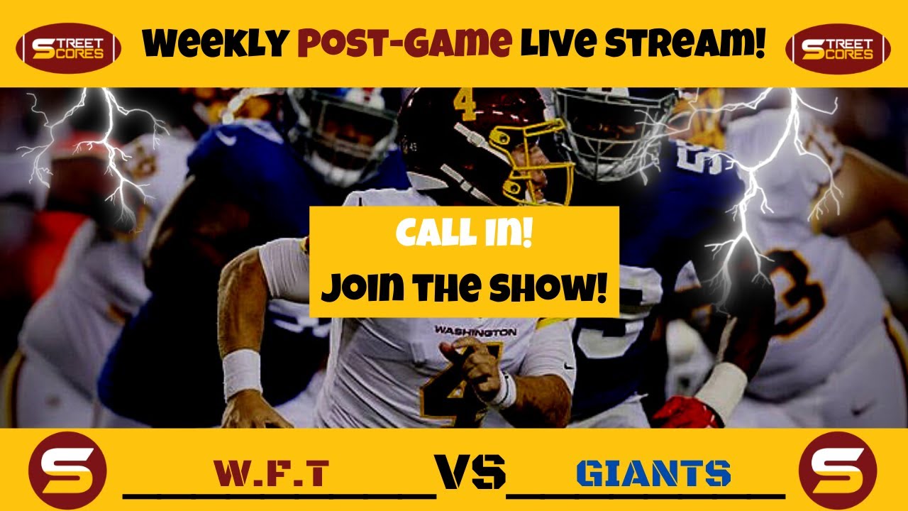 Giants vs. Washington live score, updates, highlights from 'Thursday ...