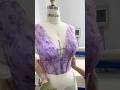 Making a v neck puff sleeves floral print lavender dress promdress sewing creative fashion