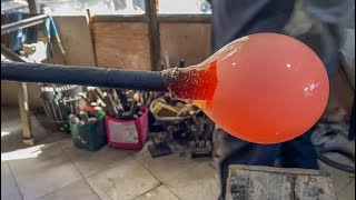Blowing a Glass Vase Like in Ancient Times | Ancient Manufacturing Method