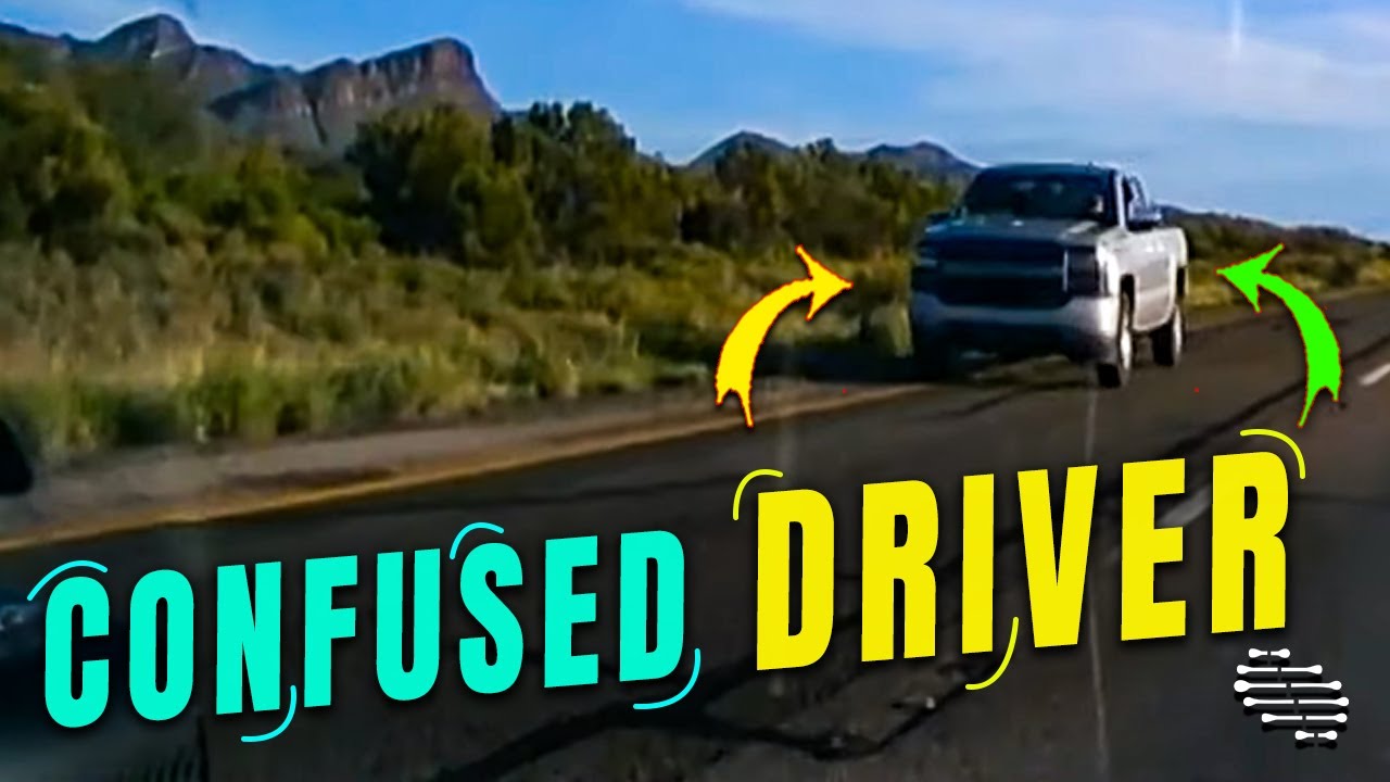 Confused Driver Heading Down the Wrong Way - YouTube