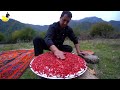 Pomegranate seeds salad recipe with green and potatoes | Wilderness Cooking Recipes