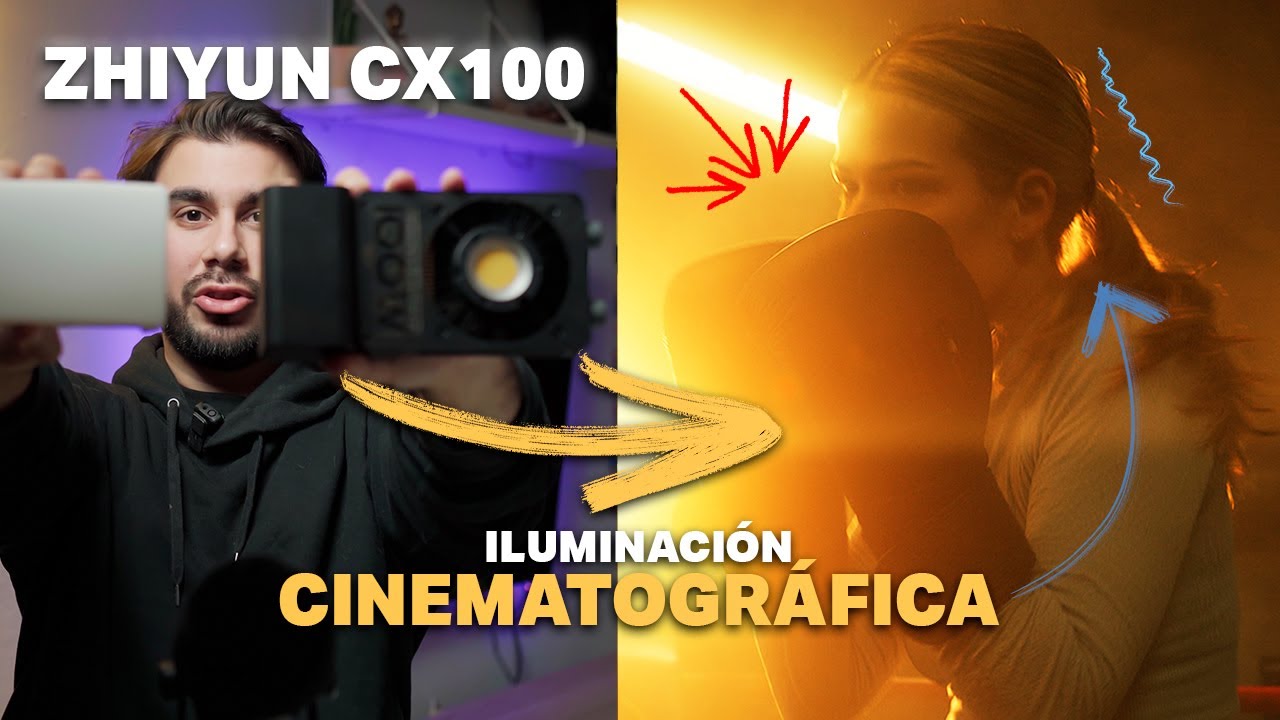 ZHIYUN CinePeer CX100 | Cómo Iluminar para grabar vídeos profesionales ...