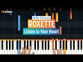 How To Play "Listen to Your Heart" by Roxette | HDpiano (Part 1) Piano Tutorial