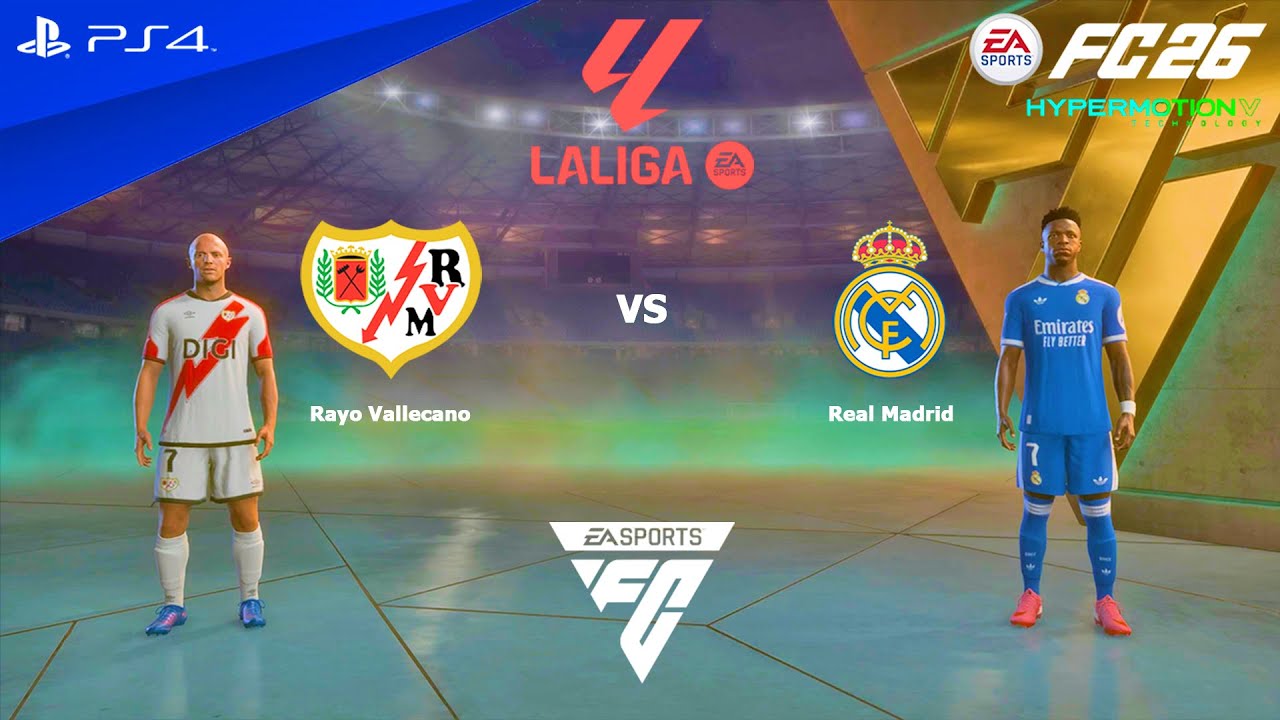 FC 26 PS4 - Rayo Vallecano vs Real Madrid | La Liga Match 25/26 - YouTube