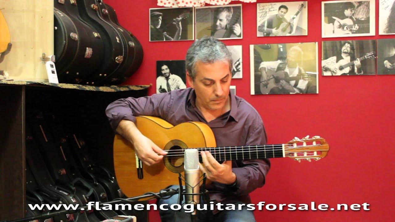 Manuel Ramírez 1916 flamenco guitar for sale played by Pedro Javier ...