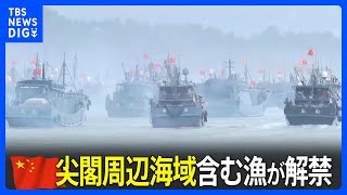 中国で尖閣周辺海域含む漁が解禁　福建省の港からは800隻以上が出港｜TBS NEWS DIG