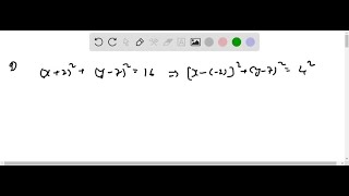 In Exercises 7-12, identify the center and radius of the circle. (x+2)^2+(y-7)^2=16