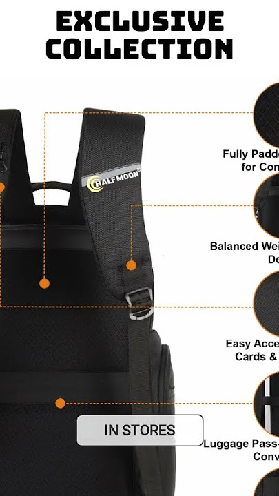Half Moon Alpha Business Backpack for Men 35L Heavy Duty Premium Laptop Backpack 1680D Polyester ...