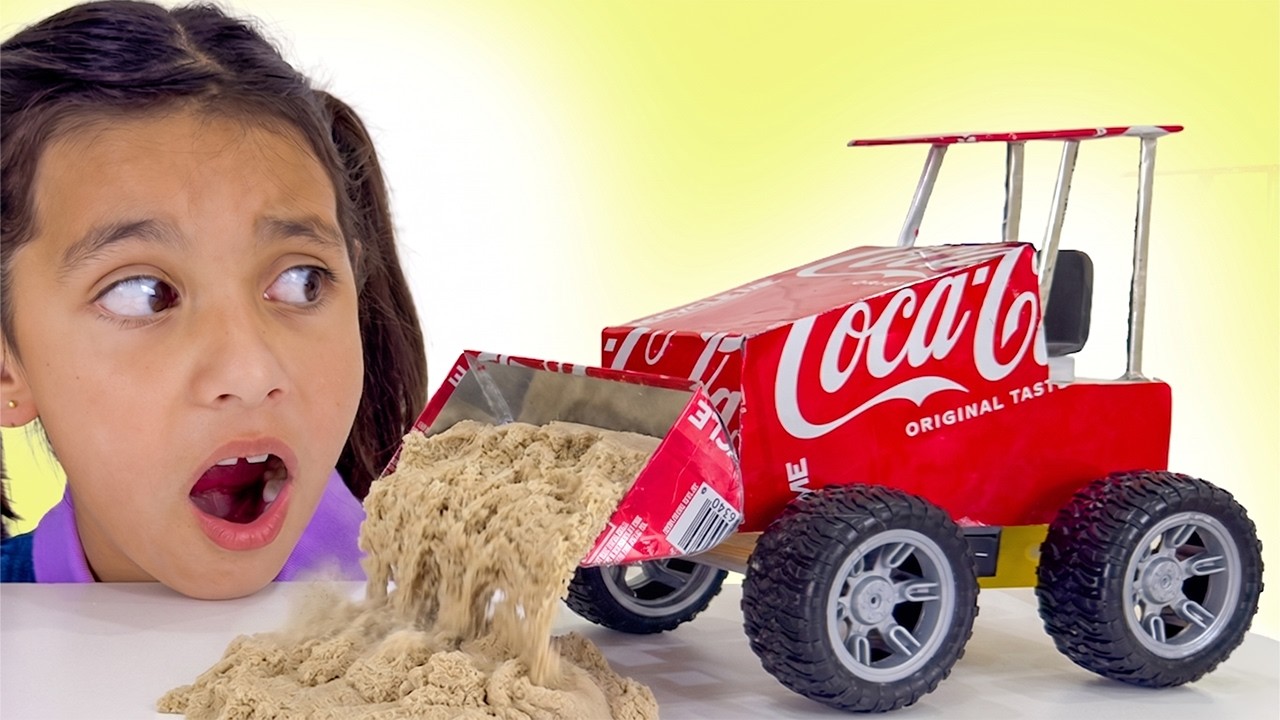 Ellie Bobby & Eva Learns the Secret to Winning Car Races Challenges 