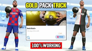 Black Ball Trick in Gold Ball Pack Pes 2020 Mobile || Bug Trick To Get Black Ball in Gold Pack