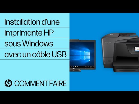 Installation d'une imprimante HP sous Windows avec un câble USB | @HPSupport