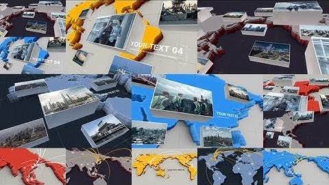 3D World Image Map | After Efects Project Files - Videohive template