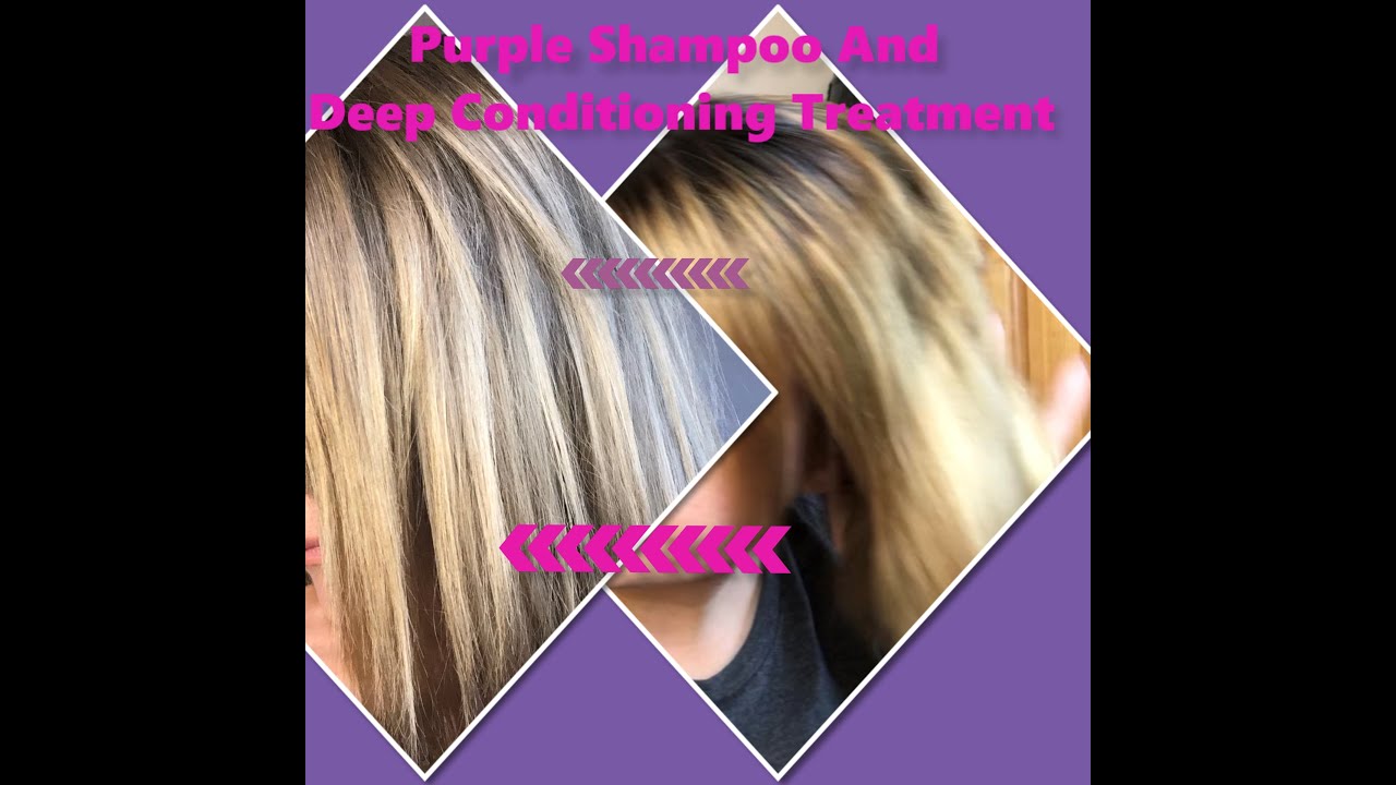 Purple Shampoo and Deep Conditioning Treatment For Blonde/ Highlighted Hair| tazwells12 - YouTube