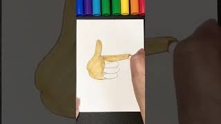 How To Draw Finger Gun Gesture Emoji|Easy|简笔画|2023