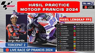 Hasil MotoGP Hari ini - Hasil Latihan Bebas 2 MotoGp Prancis 2024 - Jadwal motogp 2024