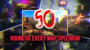 (46/74) ULTIMATE ROUND 50 SPEEDRUN ON EVERY RB COD ZOMBIES MAP! 74 MAP SPEEDRUN