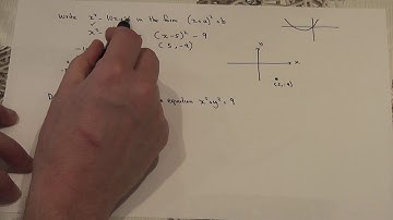 Complete the square and circle equation