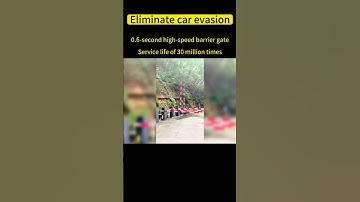 0.6-second rapid barrier gate, completely solving the problems of tailgating and toll evasion