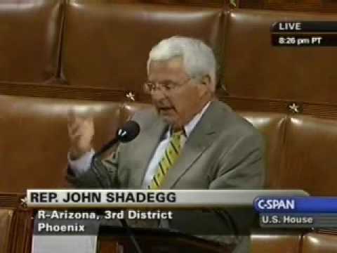 Congressman John Shadegg Calls Out Corruption in Health Care Bill from the House Floor