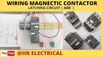 how to wire contactor | latching circuit | start stop wiring |