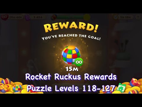 Township : Rewards Rocket Ruckus | Wallflower Power | Puzzle Levels 118-127| Tips and Tricks