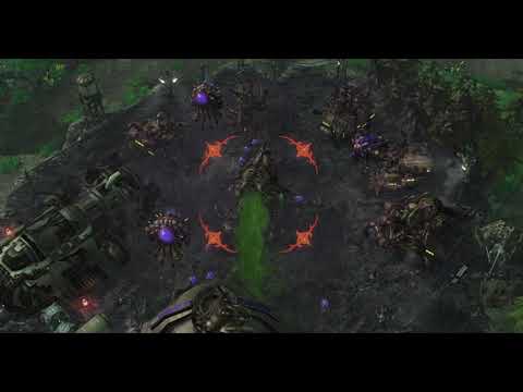 Видео: StarCraft 2 WoL Zerg Edition задание "Шторм в гавани"