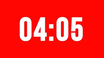 4 Minute 5 Second Timer With Alarm Without Music